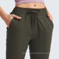 Quick Drying Jogger Pants Women Lightweight Sweatpants Drawstring Elastic Waistband Plain Sweatpants